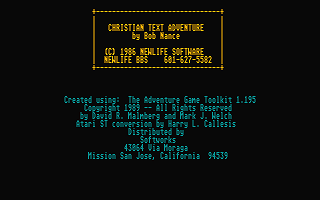 Christian Text Adventure — screenshot 1